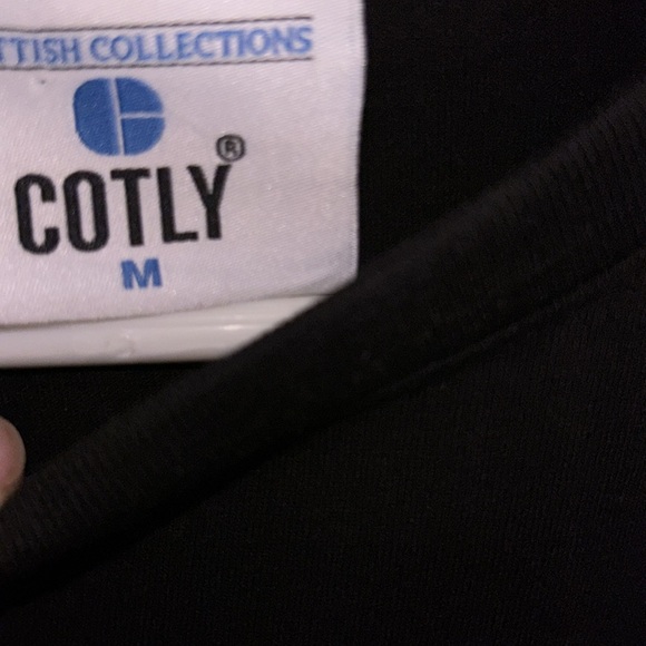 NWOT size medium Scotland T-shirt unisex shirt 22” PTP 28” length black silver - Picture 3 of 6